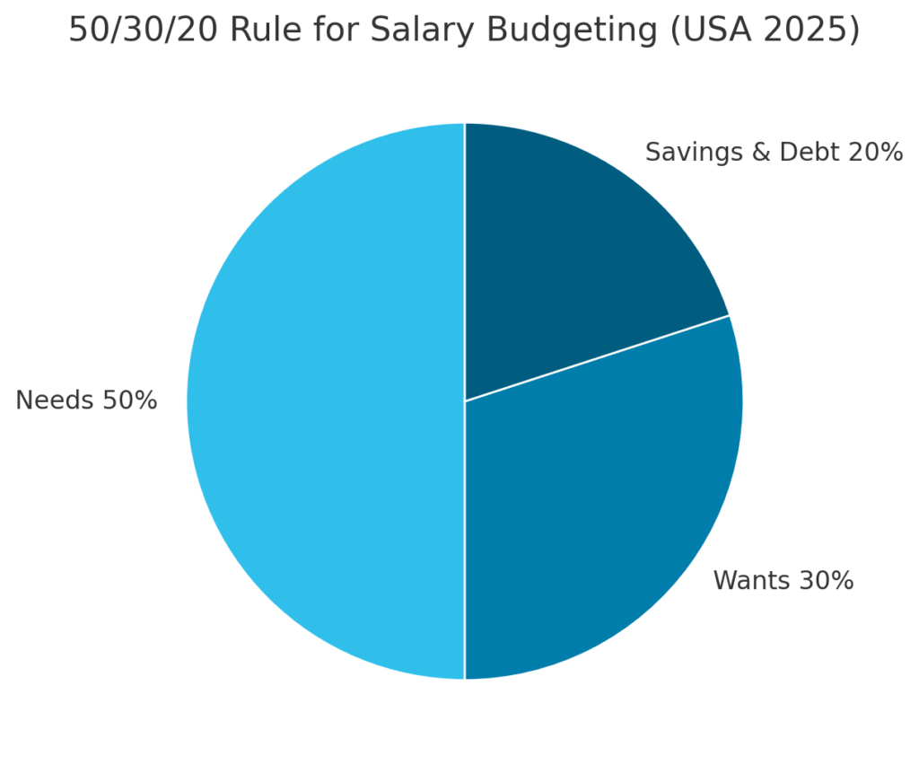 50/30/20 Rule for Salary Budgeting (USA 2025)