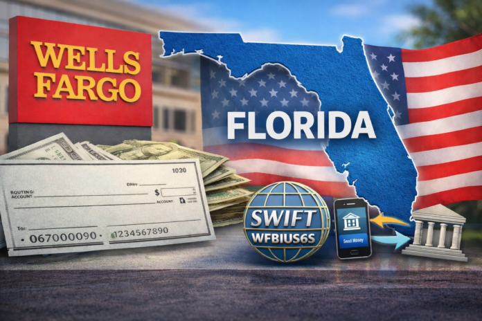 Routing Number for Wells Fargo Bank in Florida